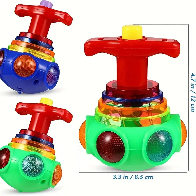 New Creative LED With Music, Rotating Gyro, Decompression Toy