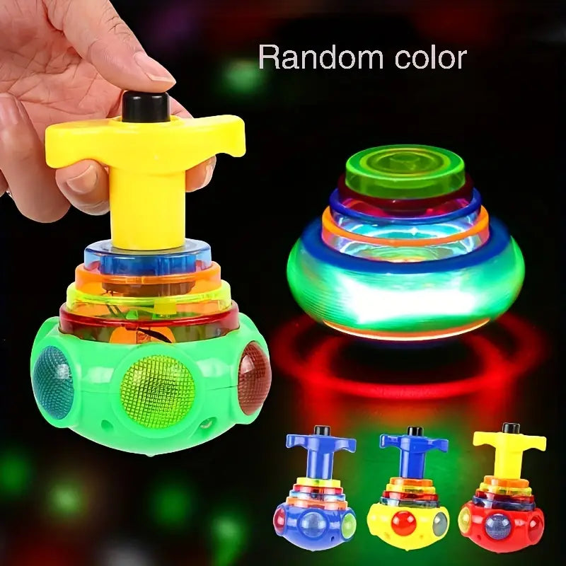 New Creative LED With Music, Rotating Gyro, Decompression Toy