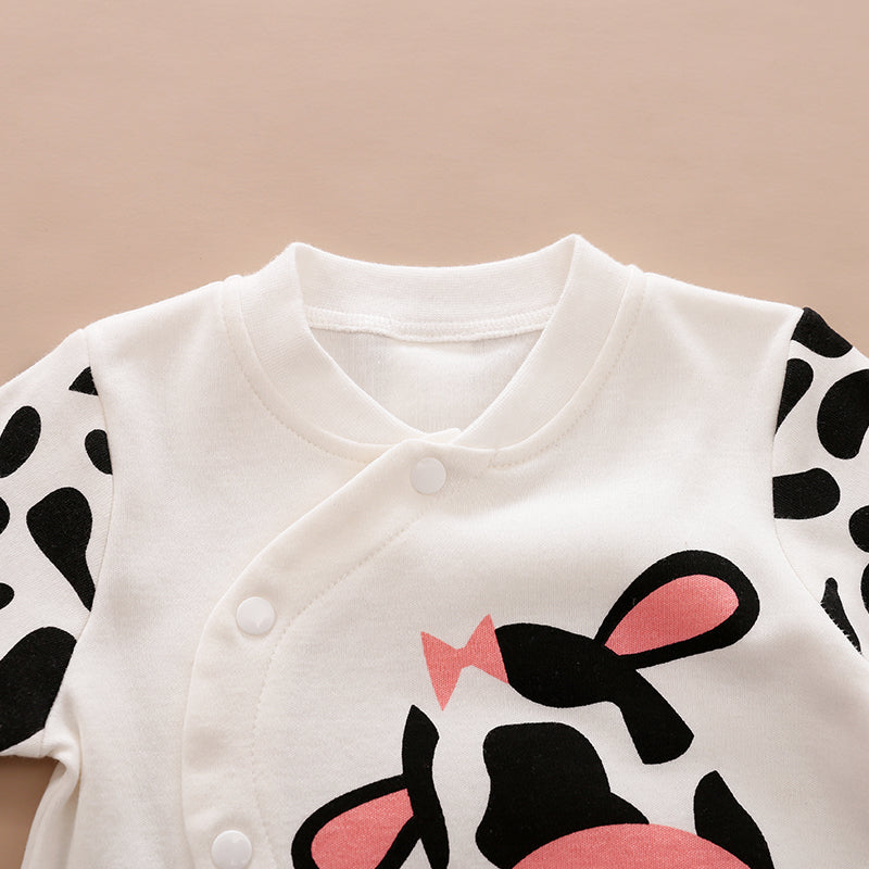 Baby Boy / Girl Cow Print Jumpsuit