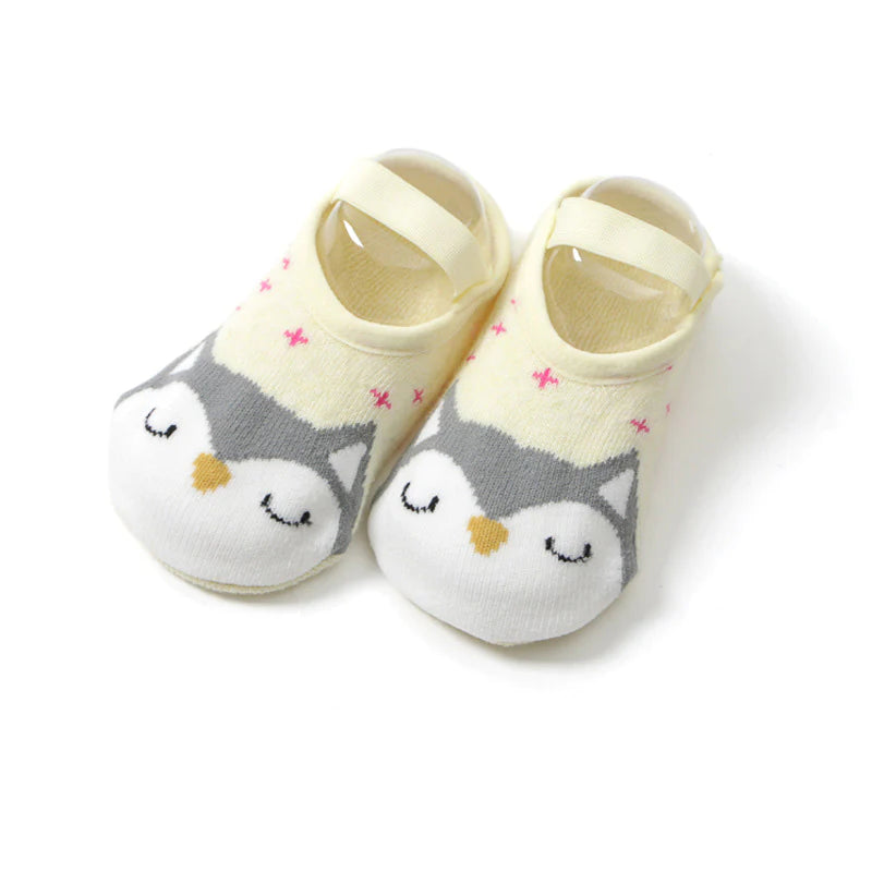 Chaussettes de sol avec animaux de dessin animé pour bébé/enfant en bas âge