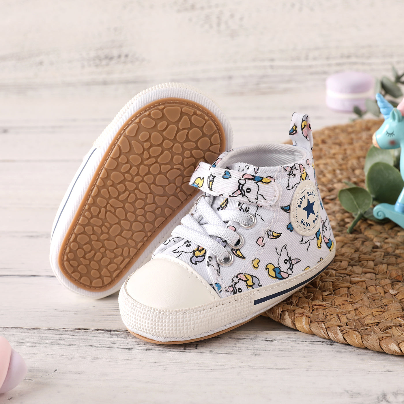 Baby Animals Print Simple All-match Toddler Shoes