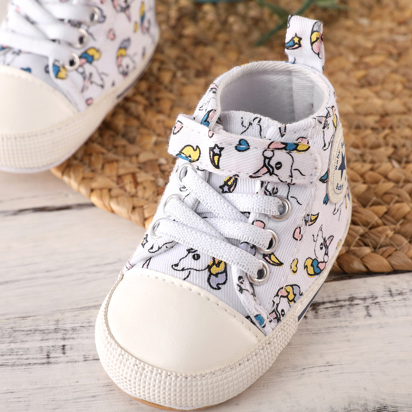 Baby Animals Print Simple All-match Toddler Shoes