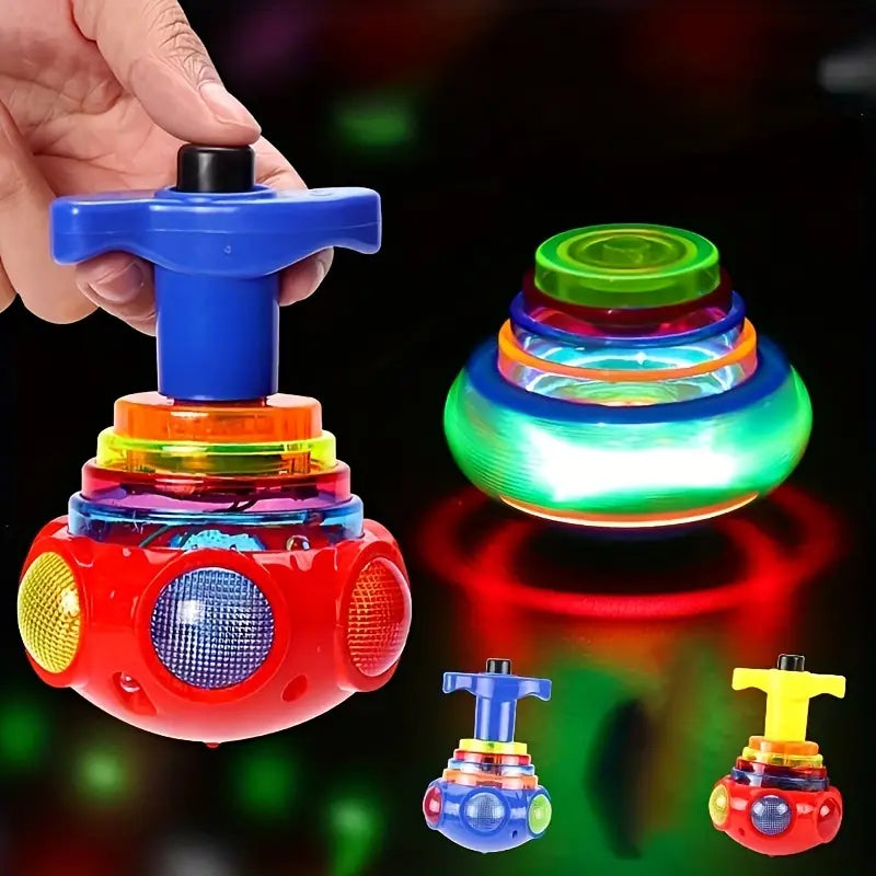 New Creative LED With Music, Rotating Gyro, Decompression Toy