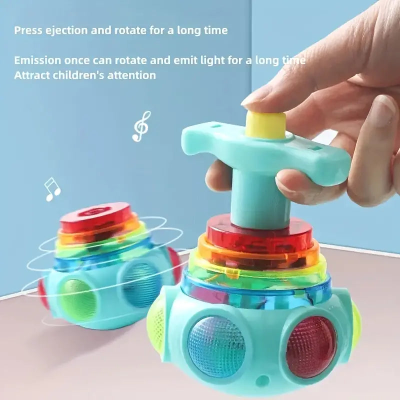 New Creative LED With Music, Rotating Gyro, Decompression Toy