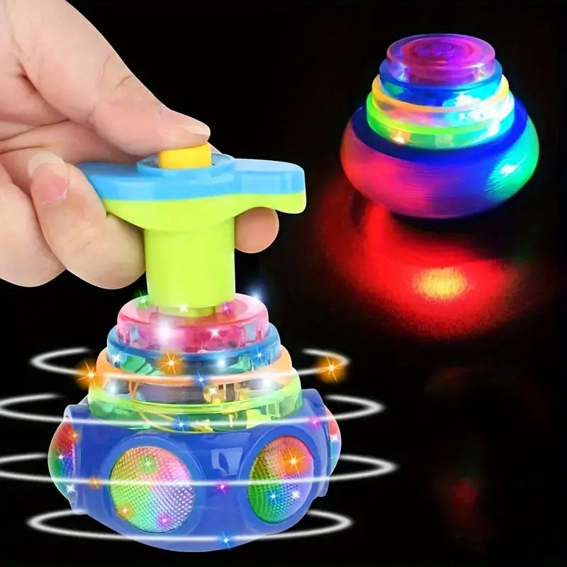 New Creative LED With Music, Rotating Gyro, Decompression Toy