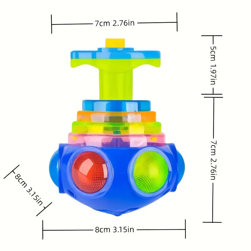 New Creative LED With Music, Rotating Gyro, Decompression Toy