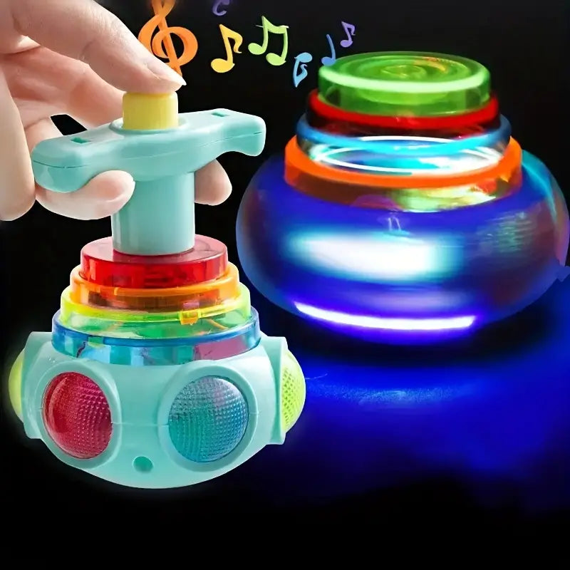 New Creative LED With Music, Rotating Gyro, Decompression Toy